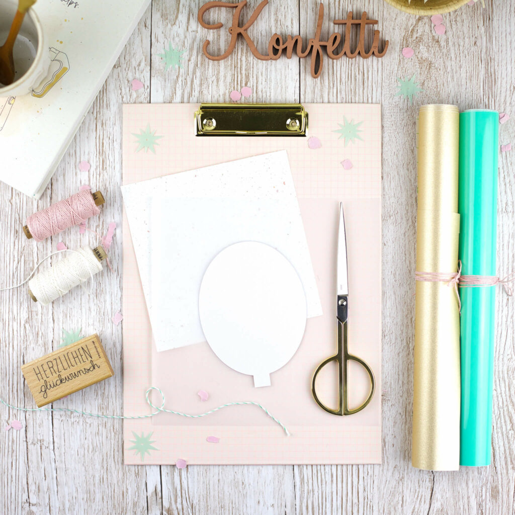 Konfetti Geburtstagskarte 