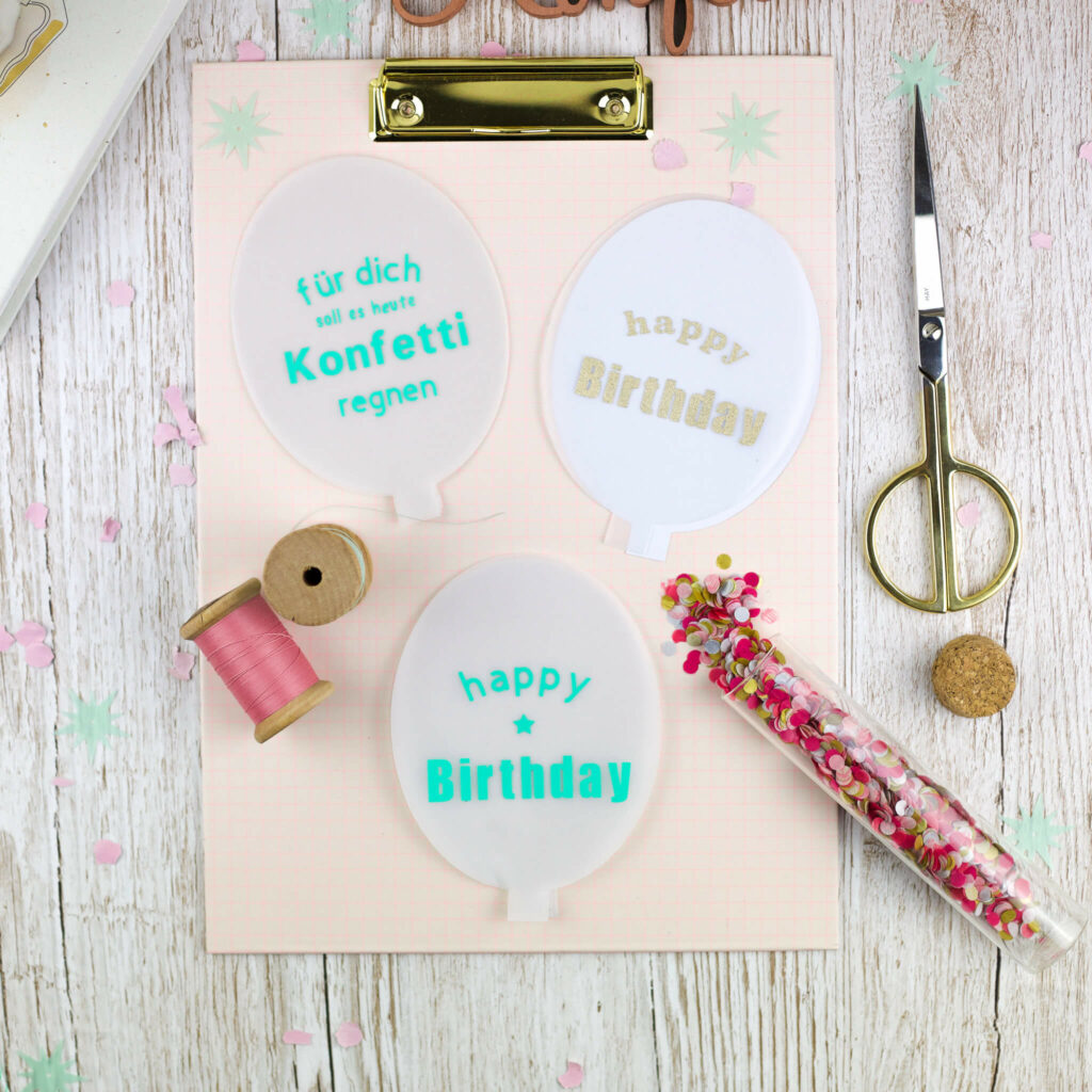 Konfetti Geburtstagskarte