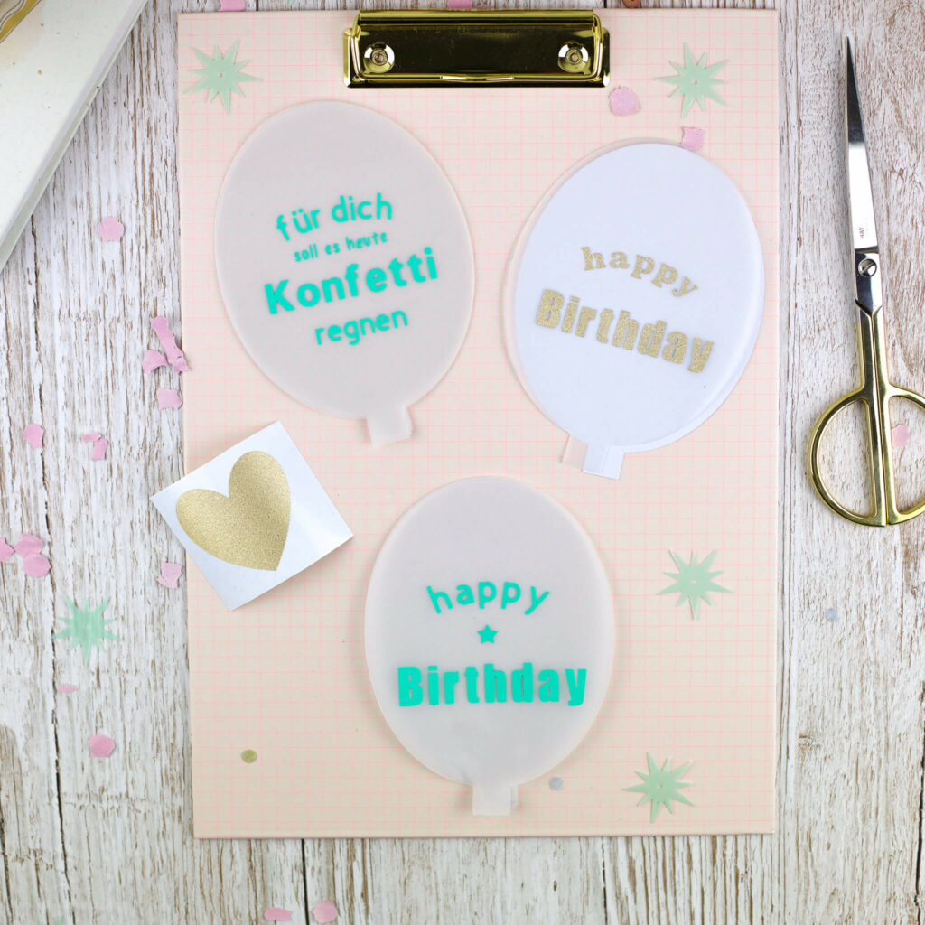 Konfetti Geburtstagskarte