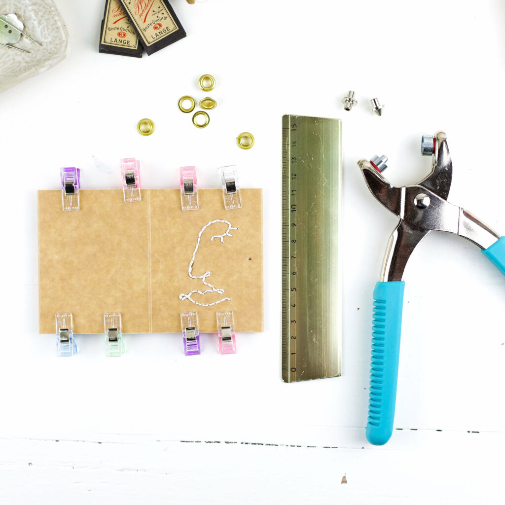 Nadelmäppchen aus Milchtüten besticken