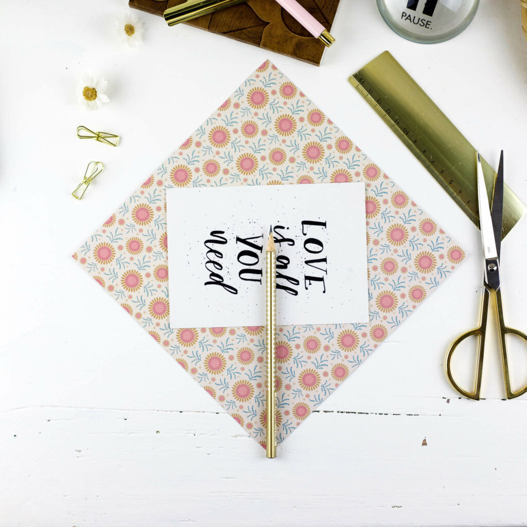 Briefumschläge falten