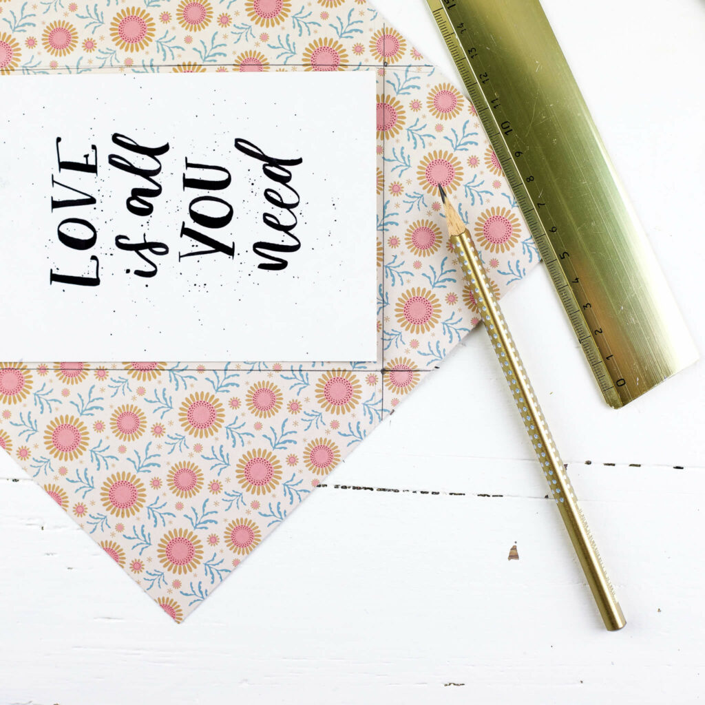 Briefumschlag falten