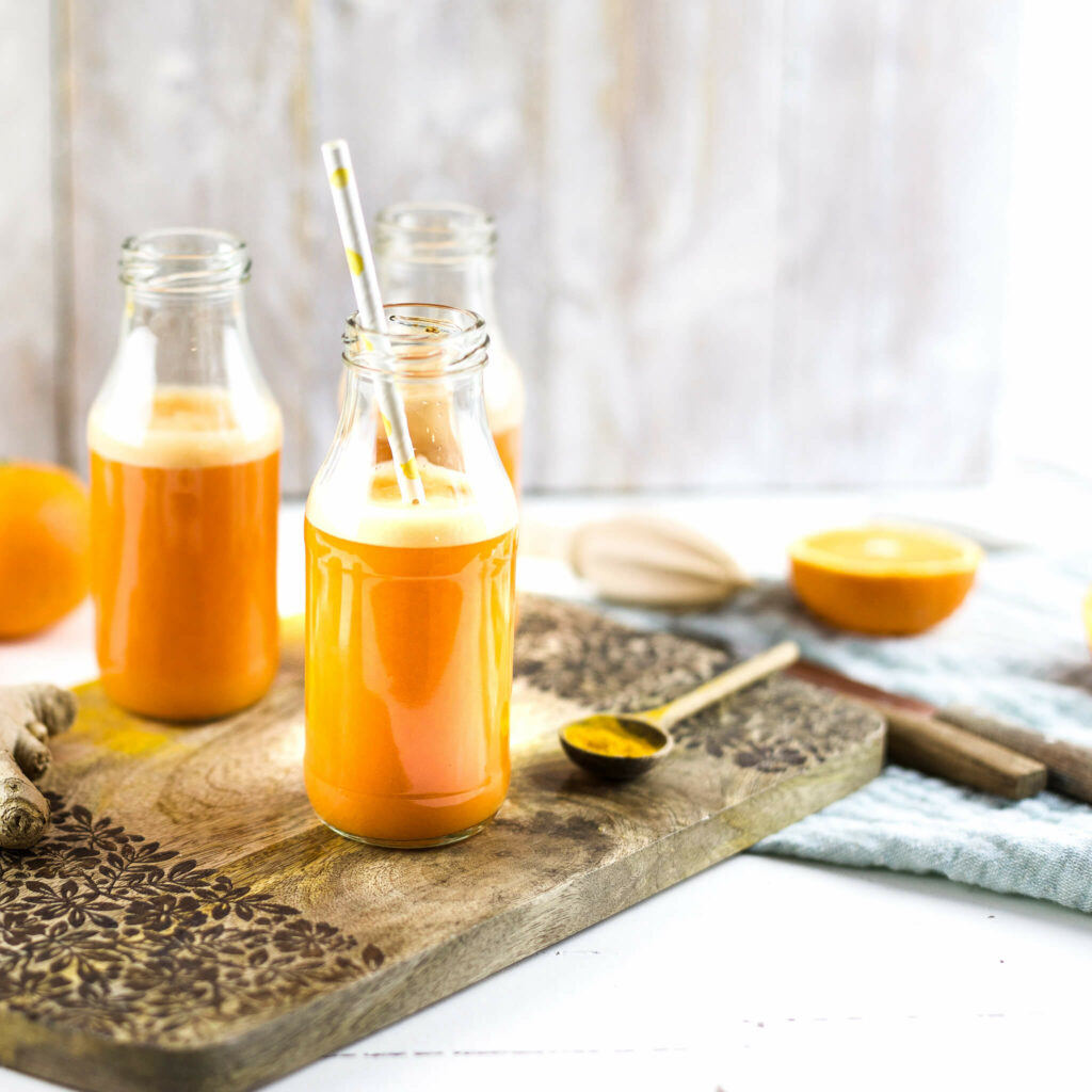 Energie Smoothie mit Orangen und Ingwer Rezept
