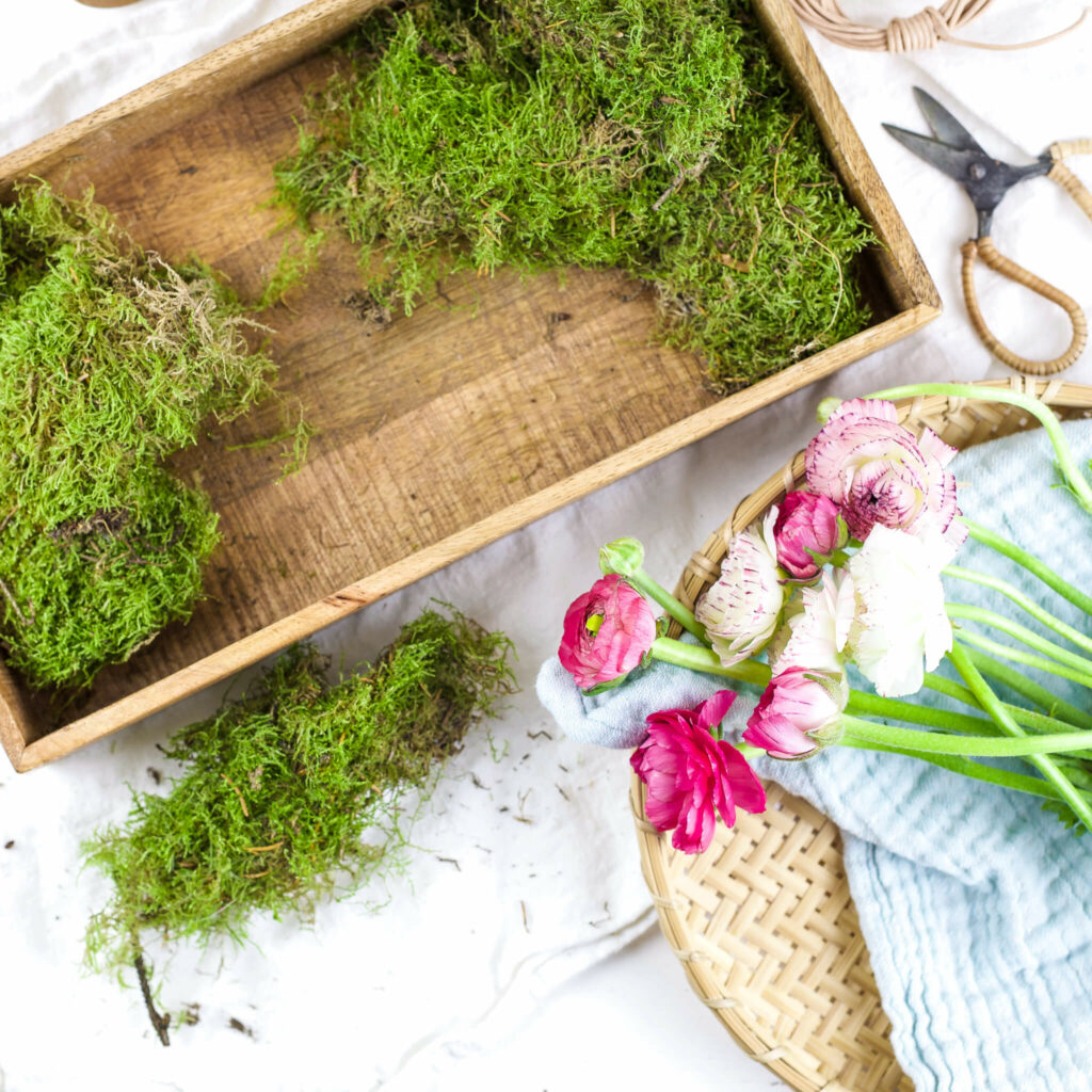 Ranunkeln für Flaschendeko