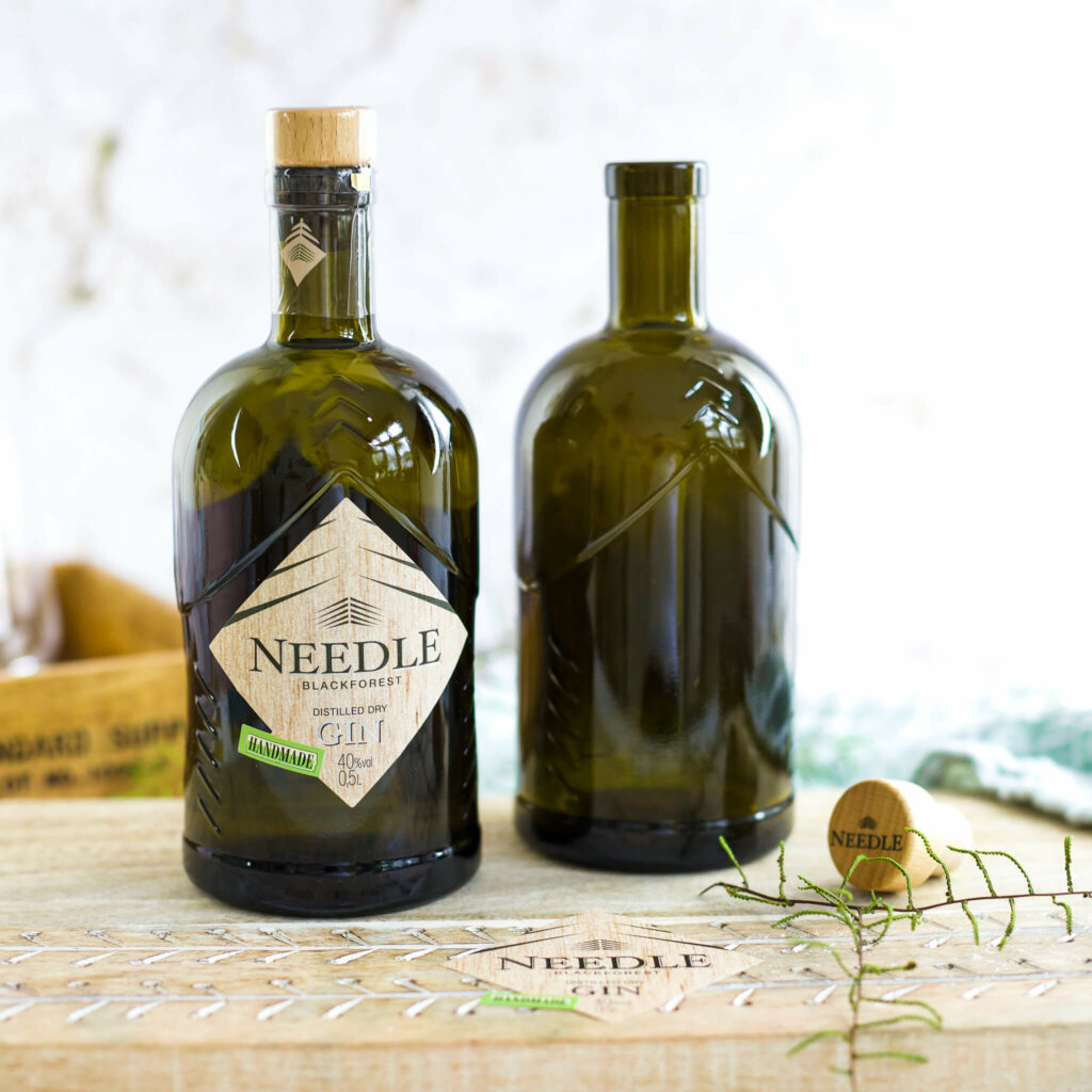 Needle Gin Flaschen gravieren