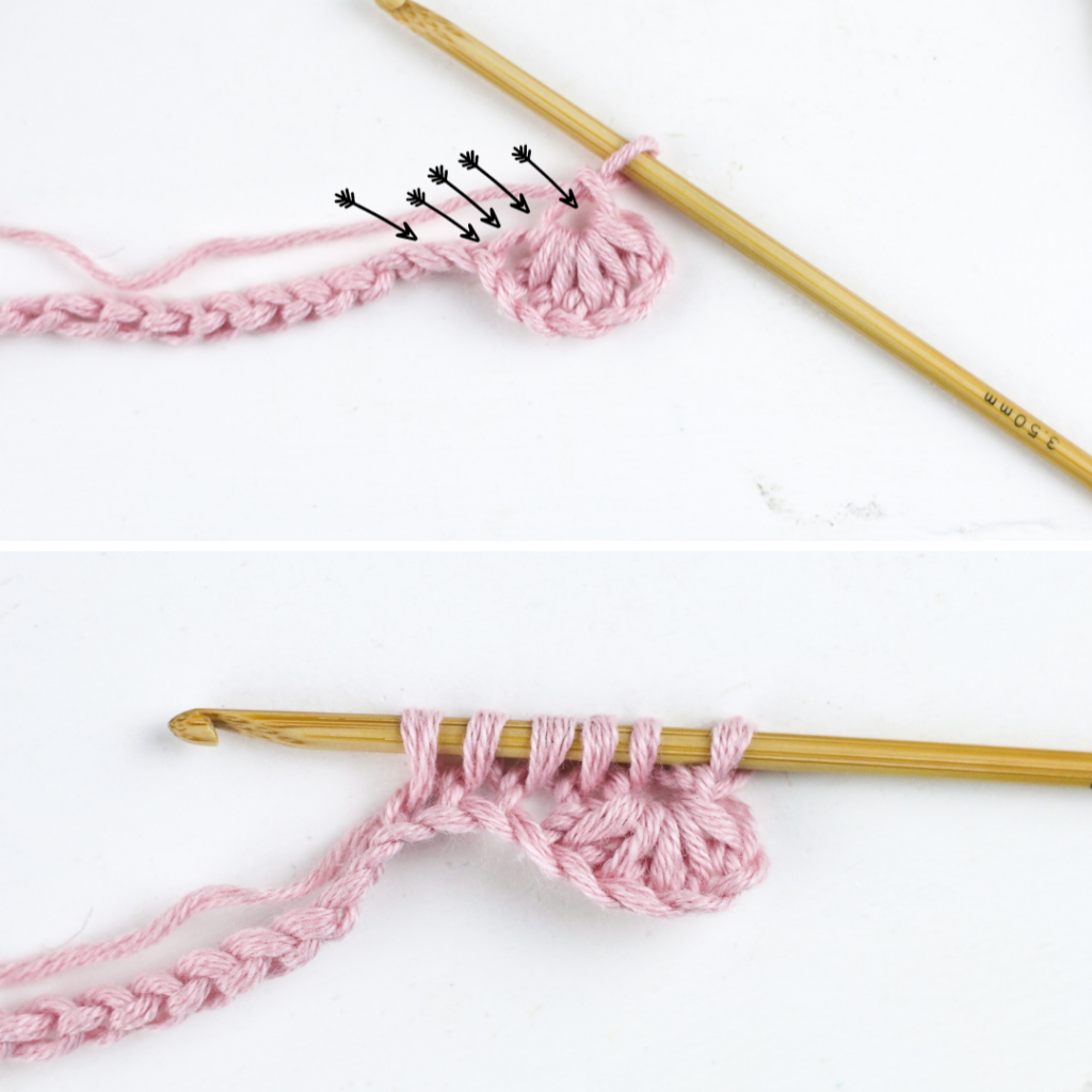 Sternchenmuster häkeln