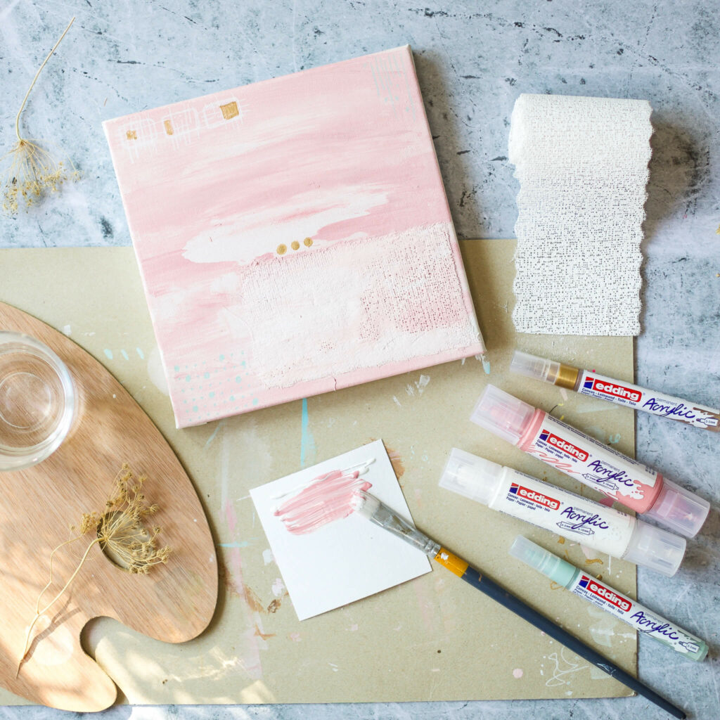 Acrylmalerei mit Edding