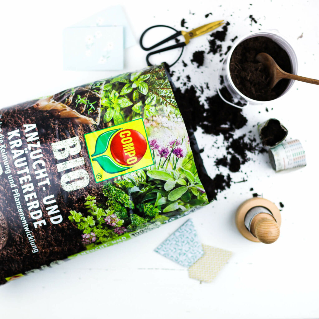 Anzuchterde für die Anzucht