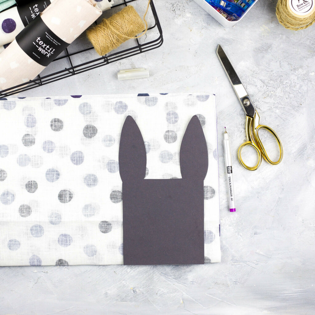 Hasenbeutel aus Stoff nähen
