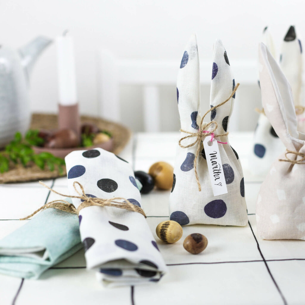 Hasenbeutel aus Stoff nähen