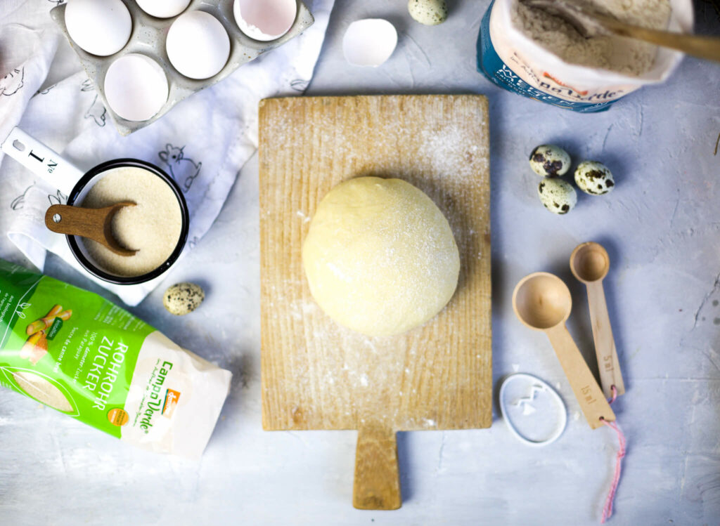 Hefeteig für Osterhasen