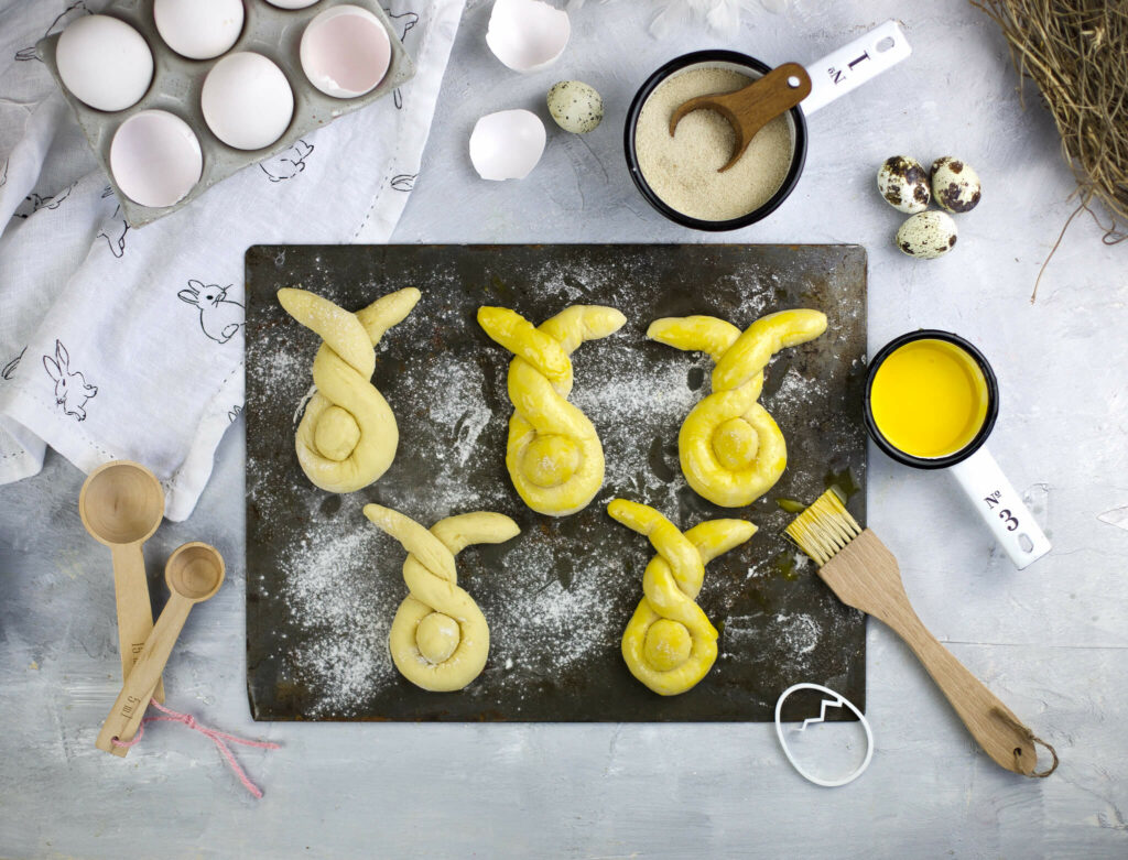 Osterhasen aus Hefeteig Rezept mrsgreenhouse