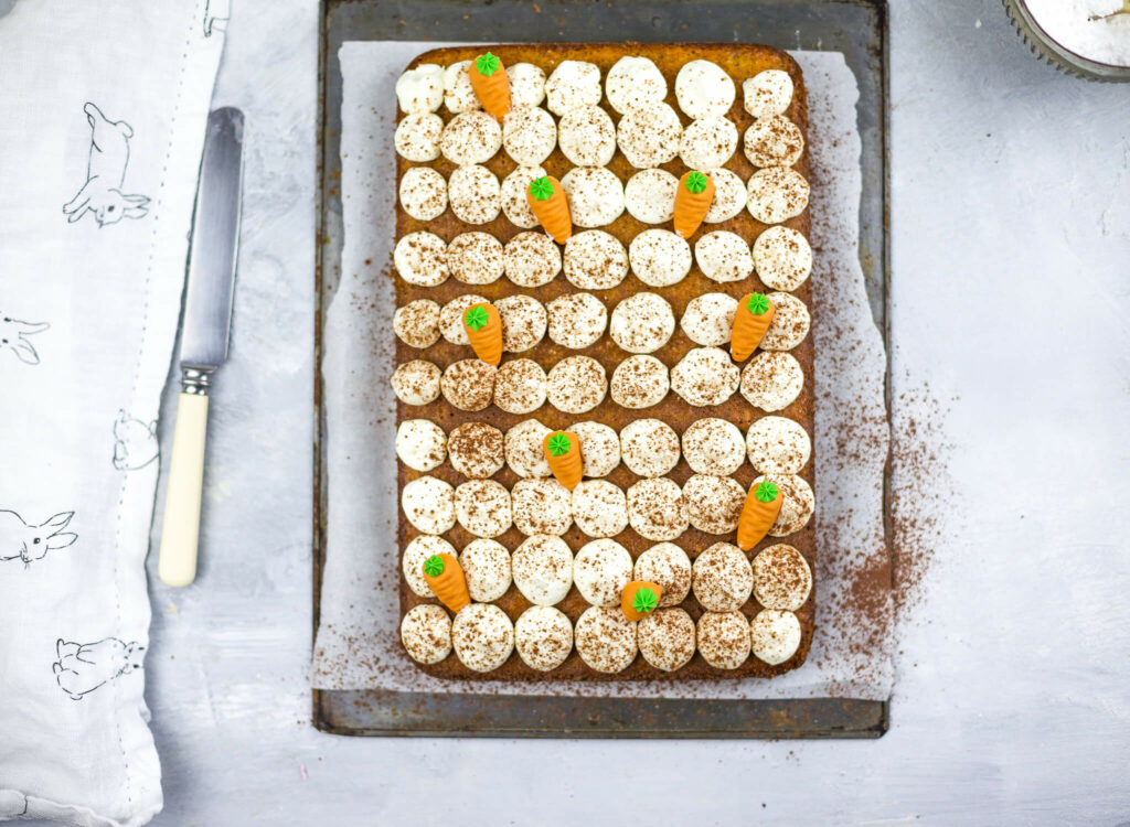 Rüblikuchen mit Frischkäse Topping Rezept mrsgreenhouse