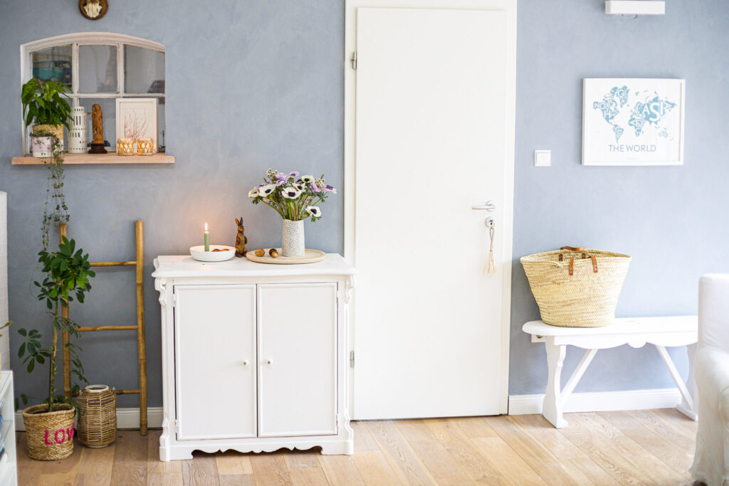 Neue Farbe für die Wand in Kalkstein Optik