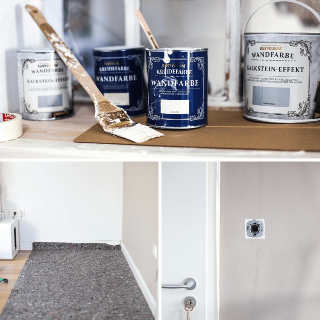 Wand vorbereiten zum Streichen