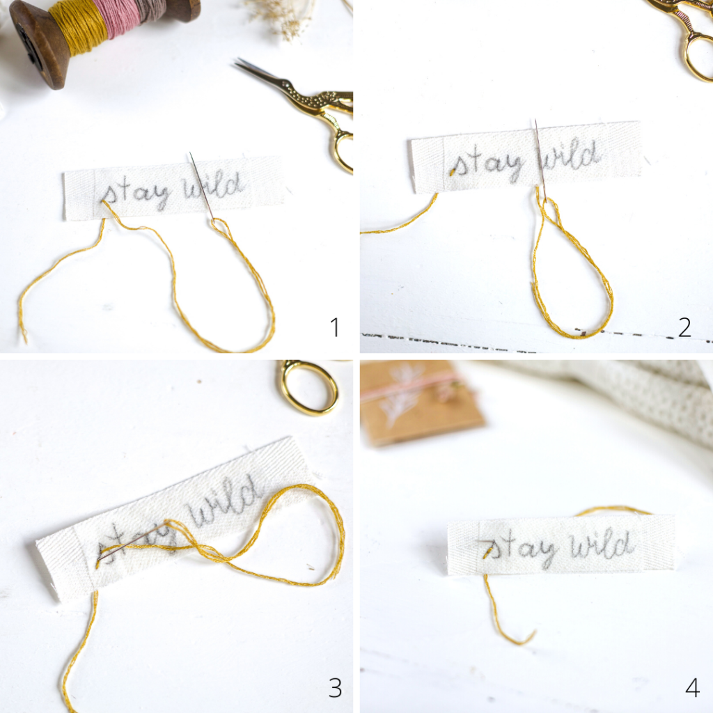 Anleitung für den Rückstich