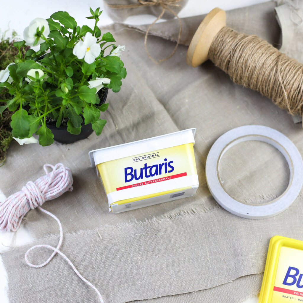 Blumendeko mit Butaris Verpackung