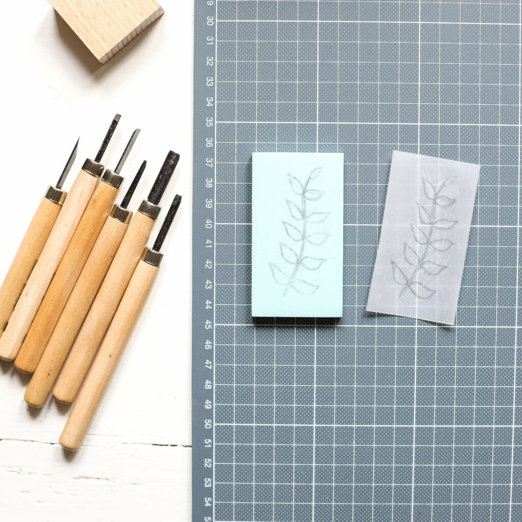 Motiv auf Stempelplatte übertragen