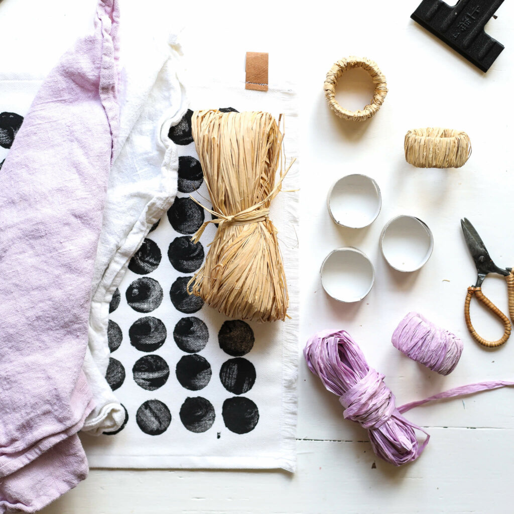 Bast Serviettenringe Selbermachen