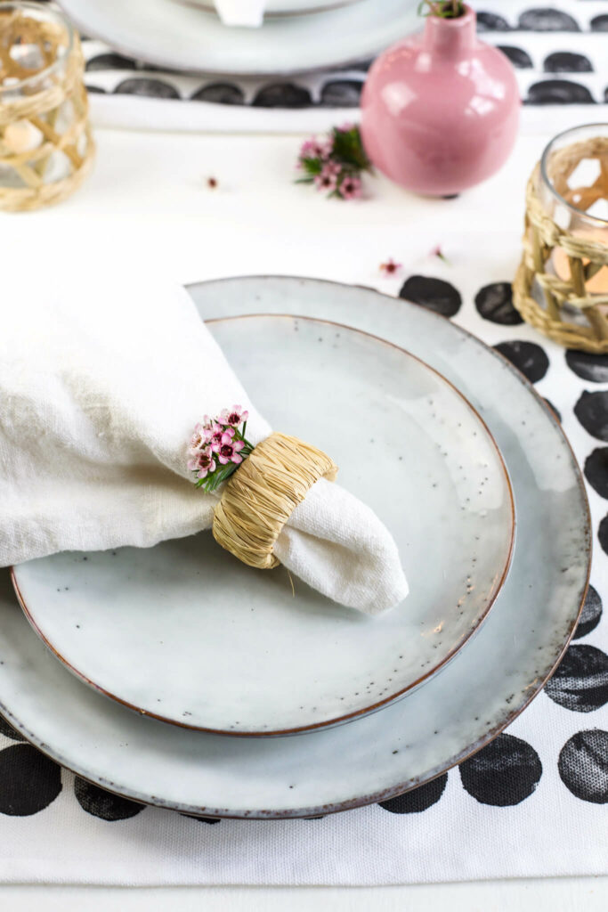 Bast Serviettenringe Selbermachen