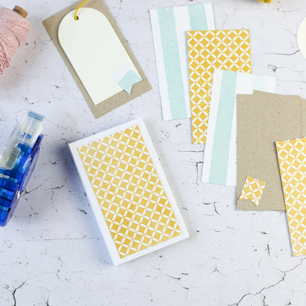 Papier auf Leporello kleben