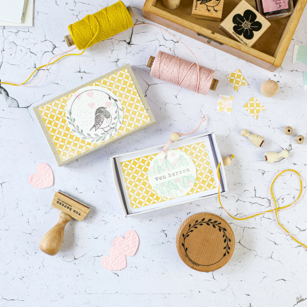 Geschenikidee in der Streichholzschachtel zum Muttertag