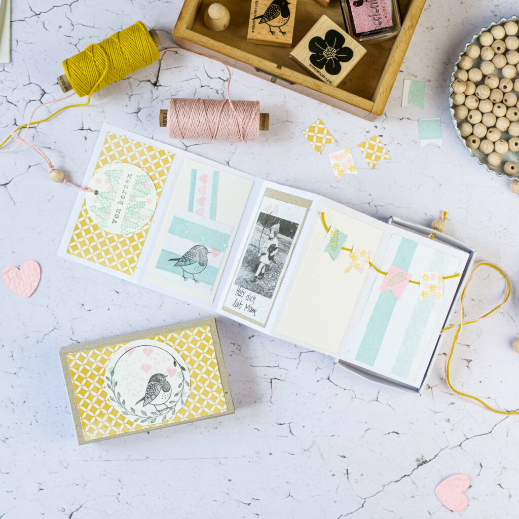 Geschenkidee in der Streichholzschachtel zum Muttertag