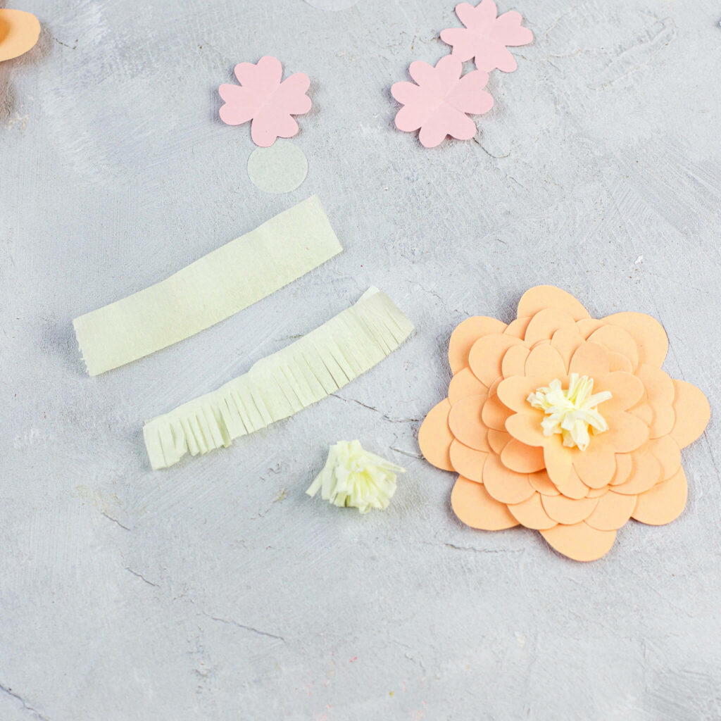 Blütenmitte für Papierblumen