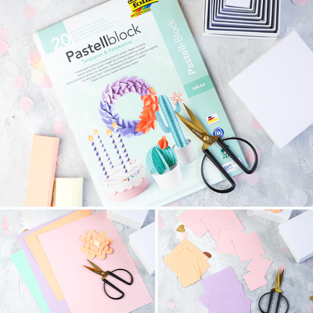 Dahlien aus Papier basteln