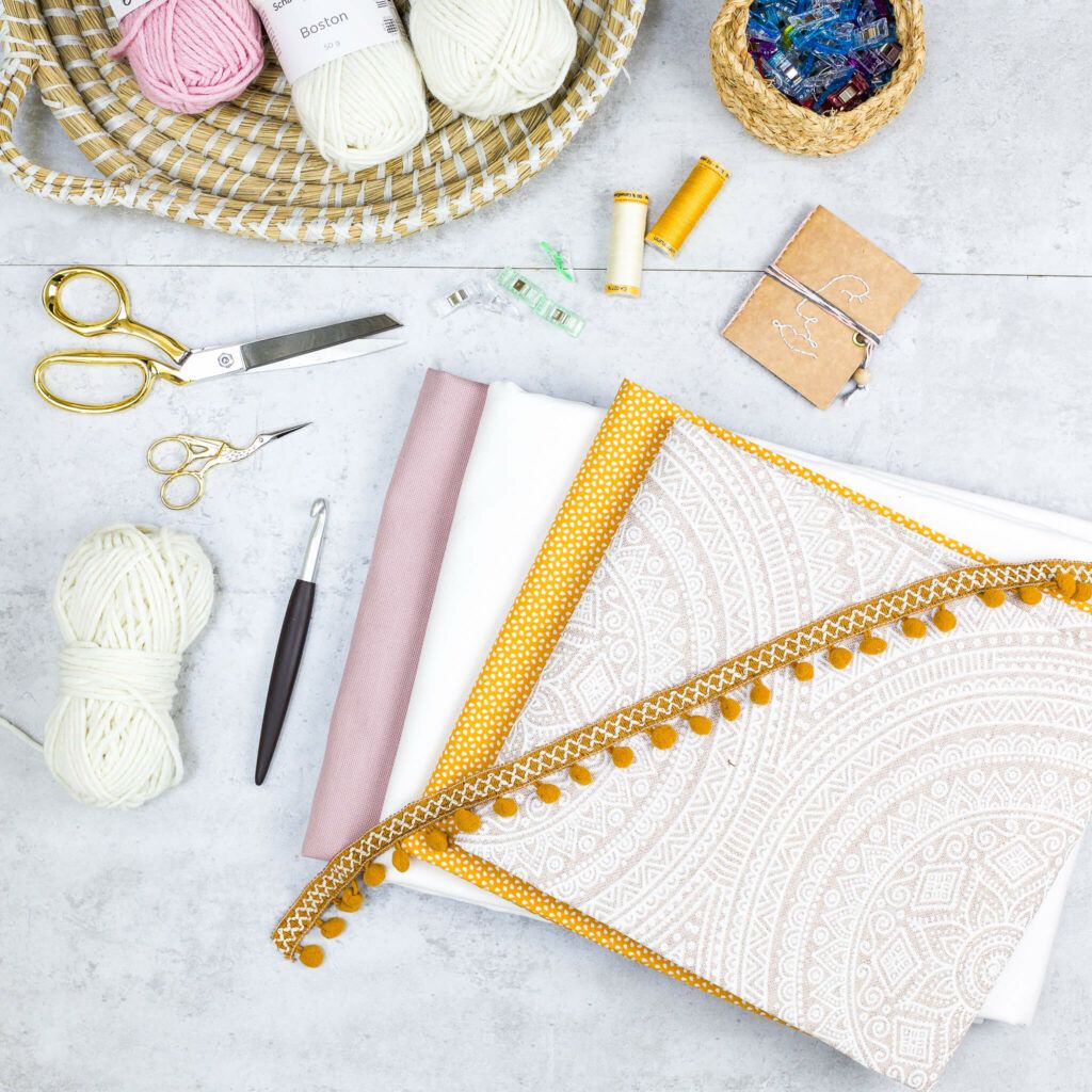 Material für Kissen im Boho Look