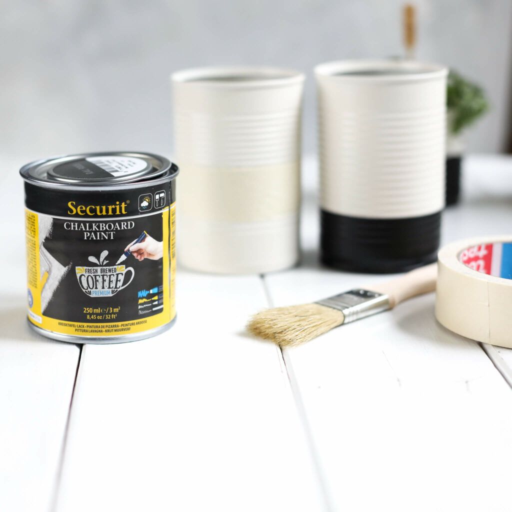 Dosen mit Kreidelack bemalen