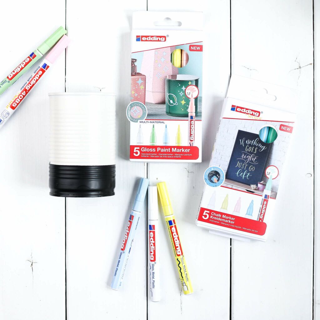 Dosen mit Edding Lackmarkern bemalen