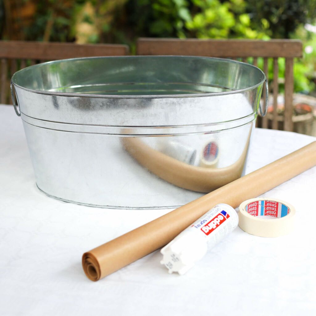 Zinkwanne für Mini Strandbar