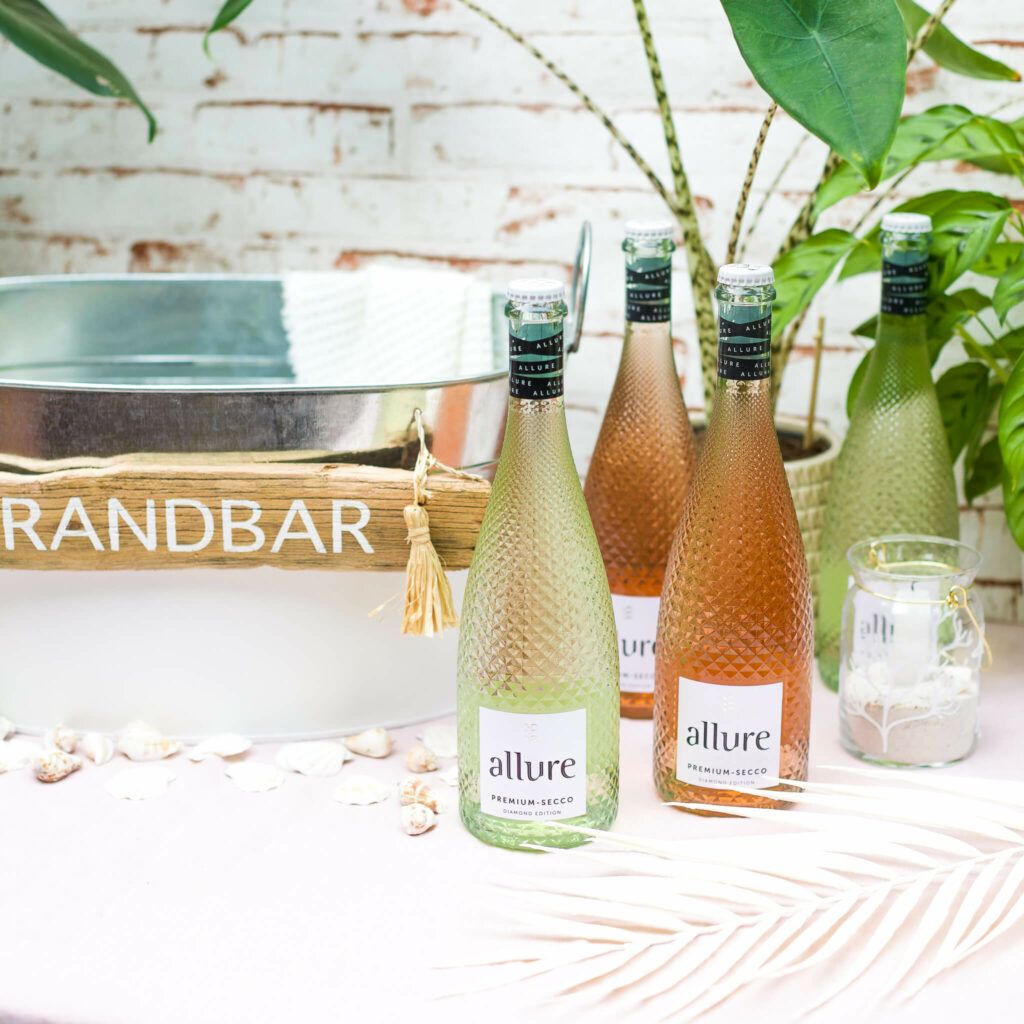 Mini Strandbar in der Zinkwanne