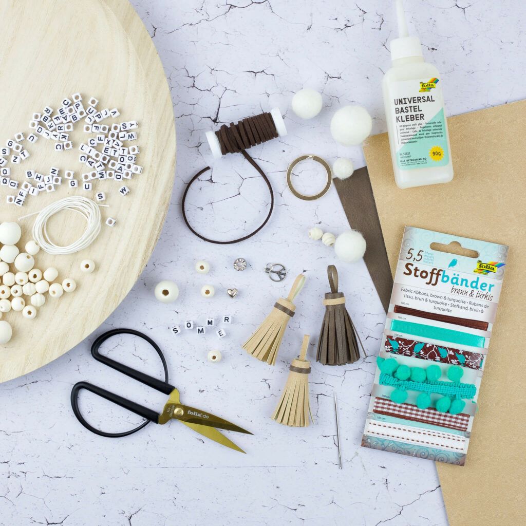 Boho Schlüsselanhänger mit Quasten