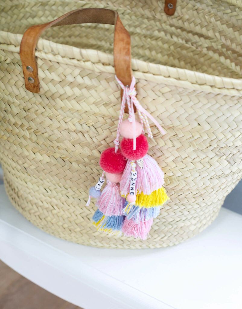 Sommer Accessoires : Quasten Anhänger mit Pompons