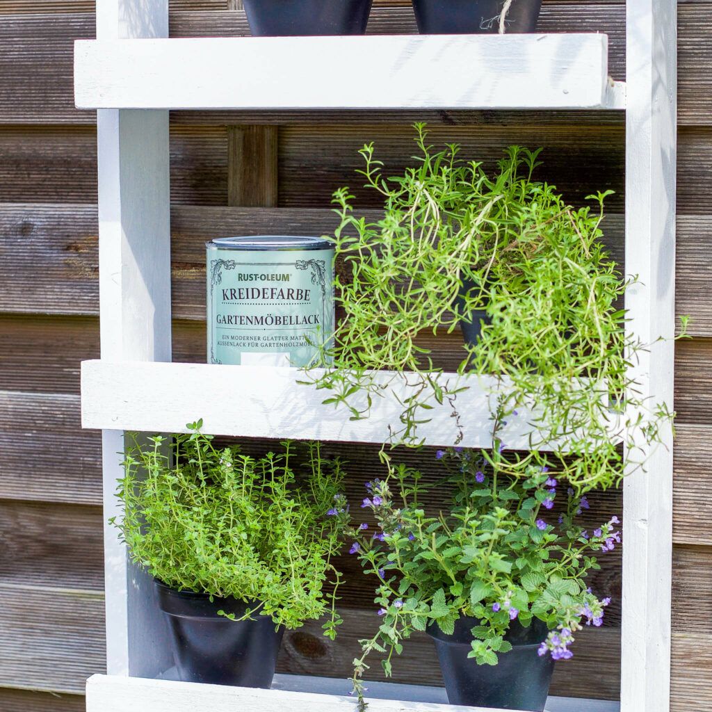 Kräuterregal für Terrasse oder Balkon selber mache