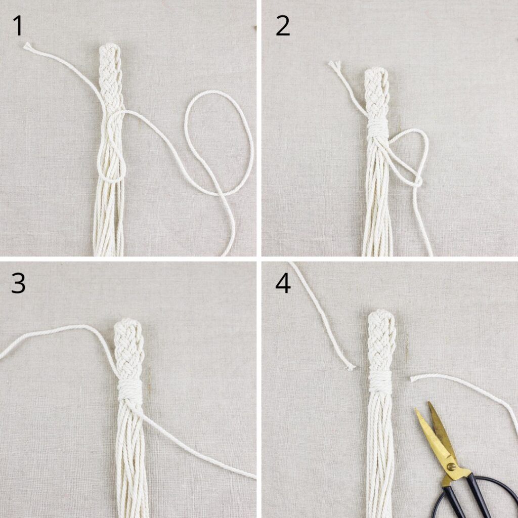 Abbindknoten für Hängekorb Makramee