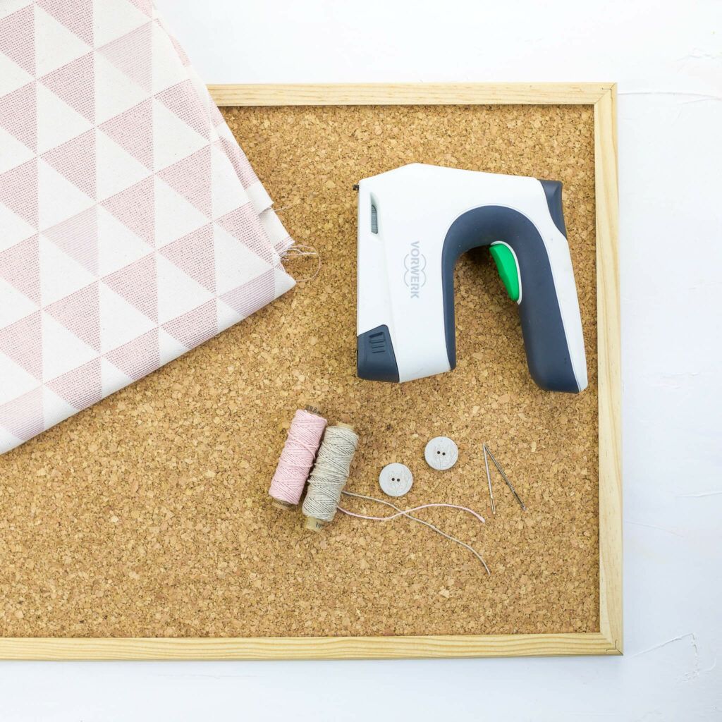 Korkpinnwand für Memoboard aus Stoff