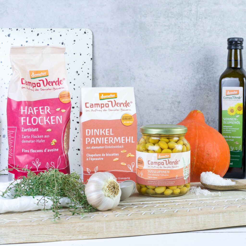 Zutaten für Kürbis Patties