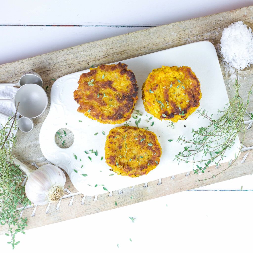 Kürbis Patties mit Süßlupinen