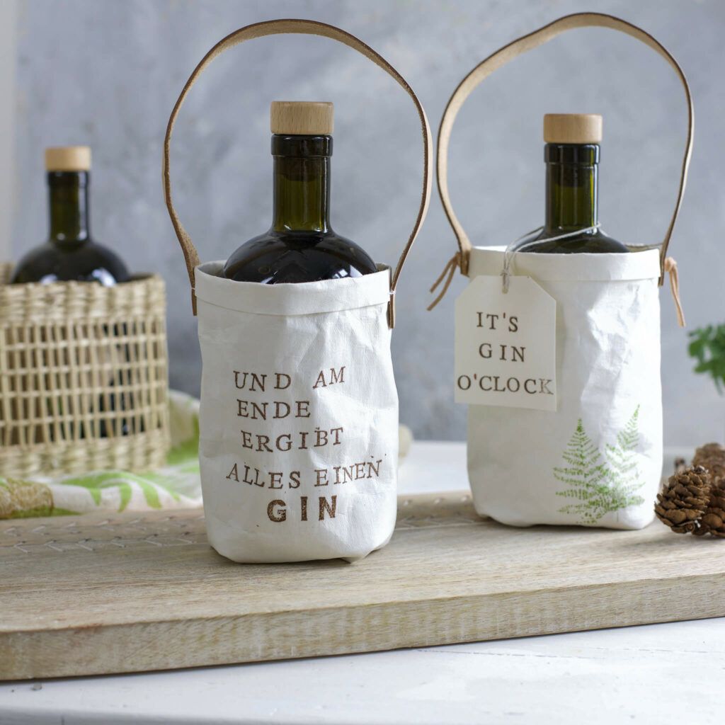 Geschenkverpackung für Gin Flasche