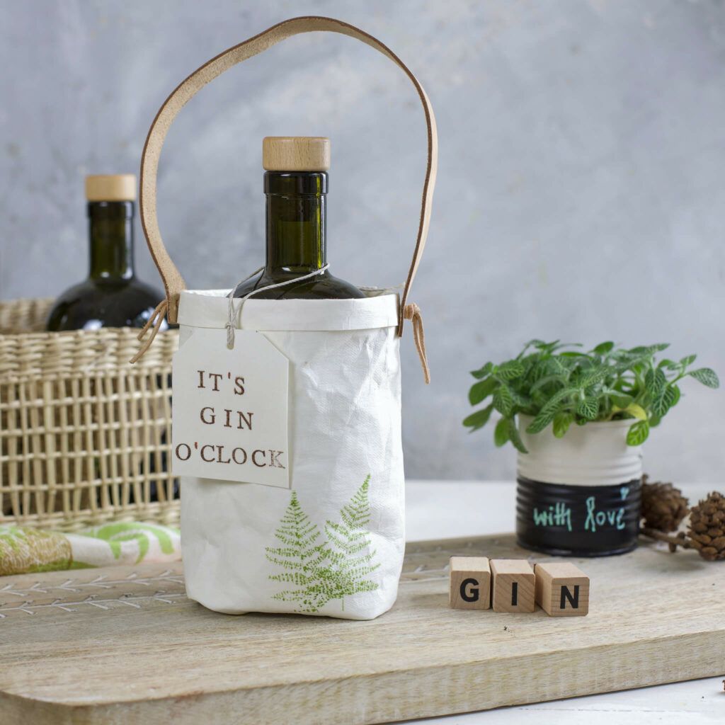 Geschenkverpackung für Flaschen aus Snappap