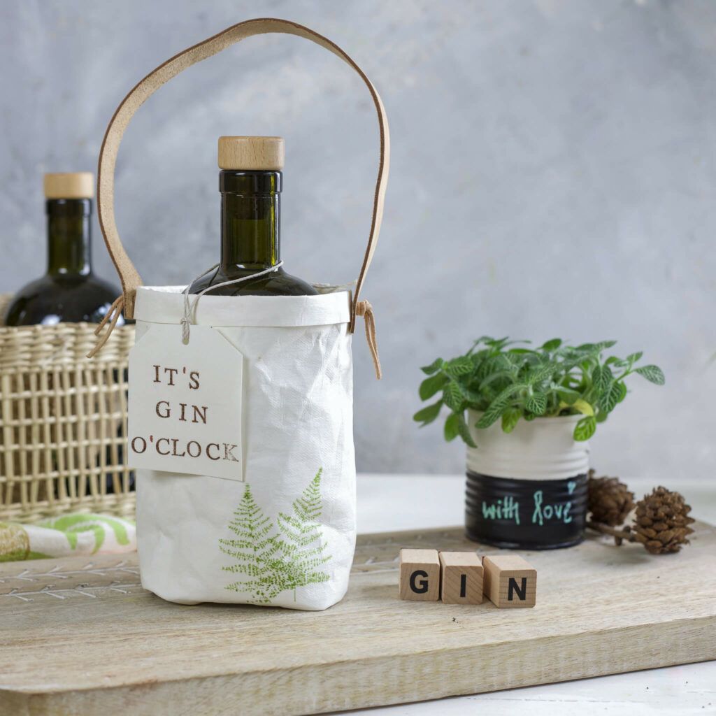 Geschenkverpackung für Needle Gin aus Snappap nähen