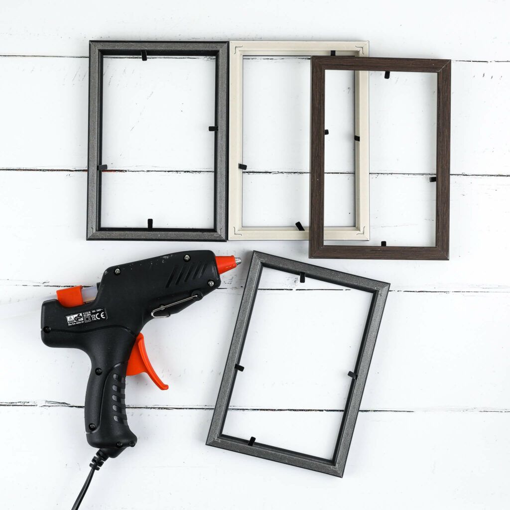 Windlicht aus Bilderrahmen zusammenkleben mrsgreenhouse