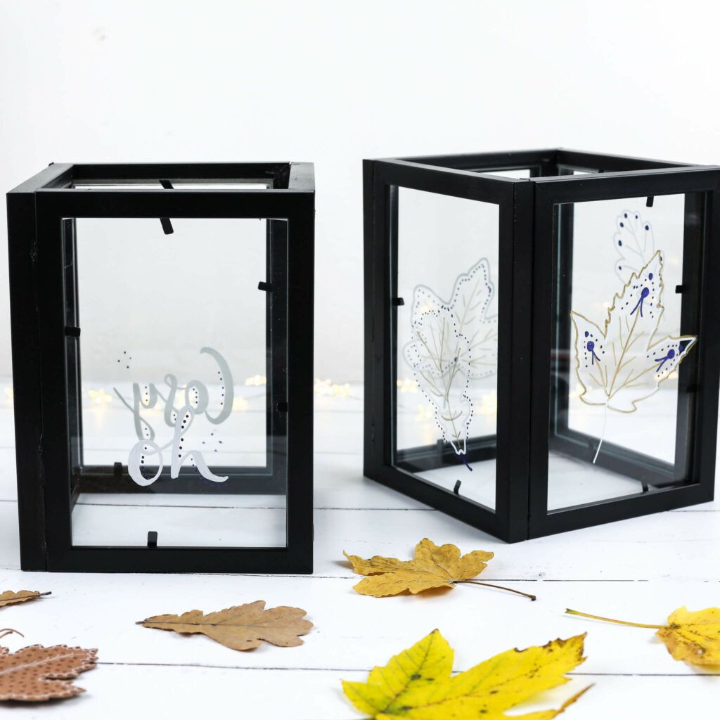 Windlichter aus Bilderrahmen basteln mrsgreenhouse