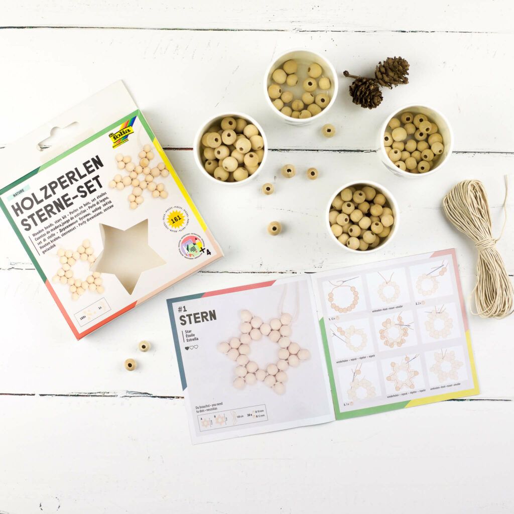 Holzperlen Sterne