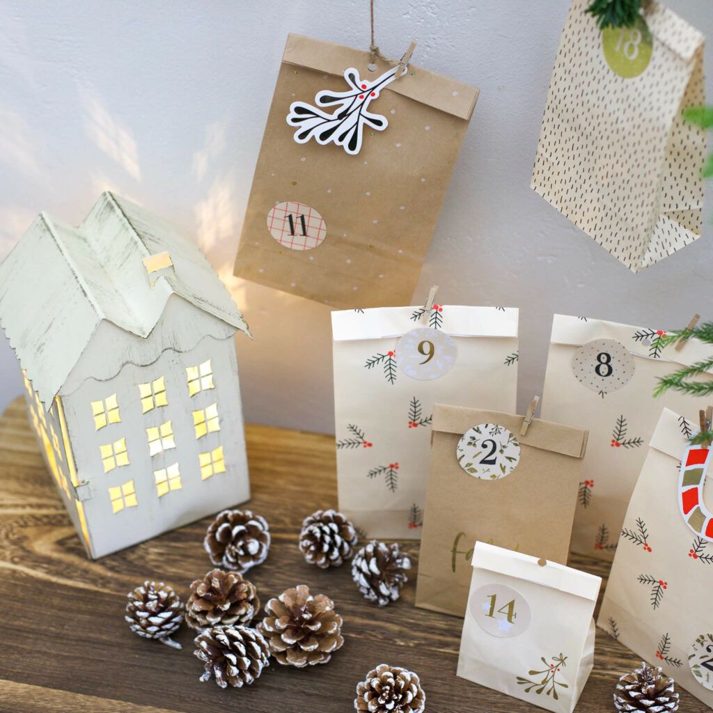 Adventskalender aus Holz Selbermachen