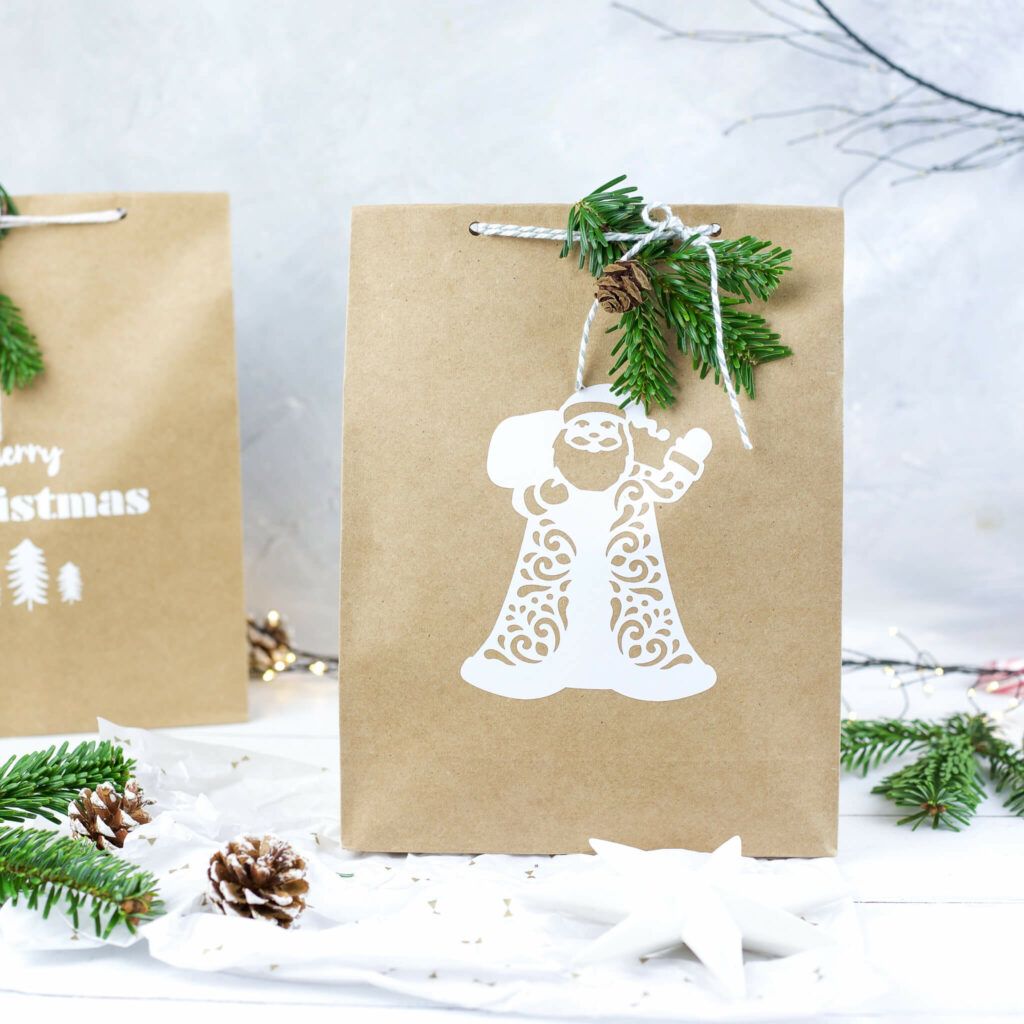 Papiertüte mit Cricut Vinyl beplotten