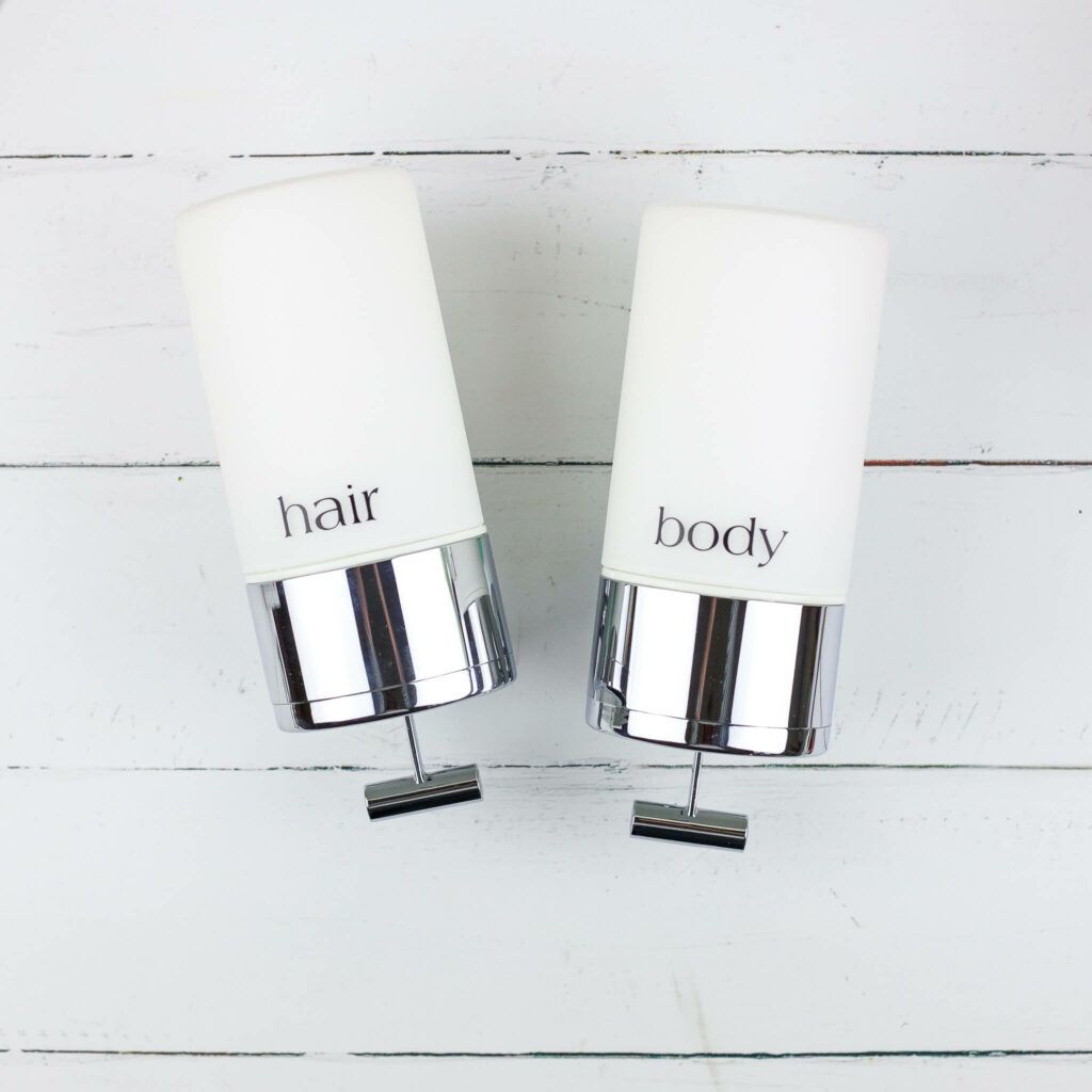 Seifenspender mit Schrift beplotten